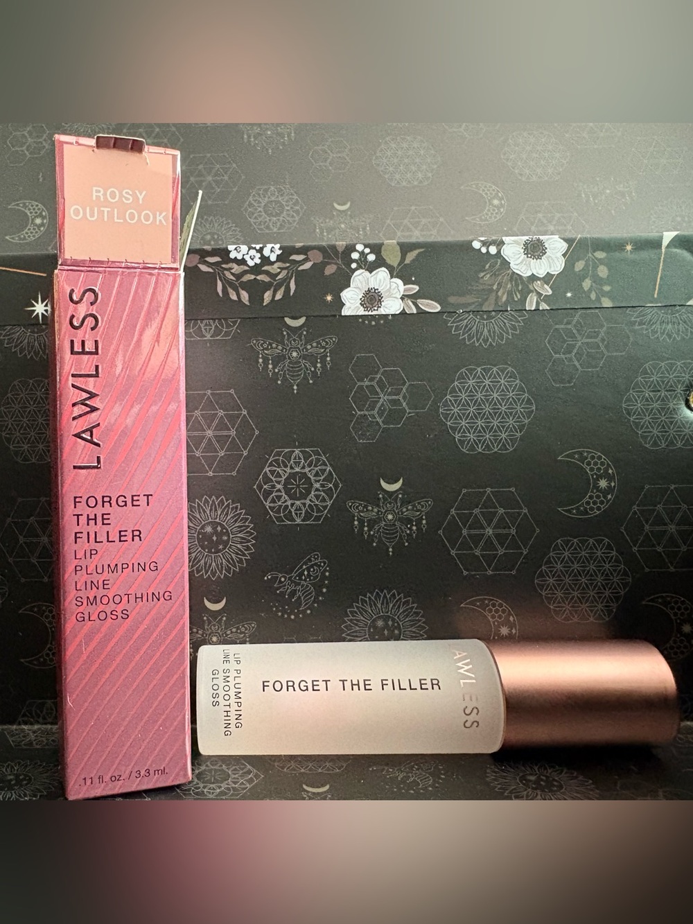 LAWLESS Forget The Filler Lip Gloss - Rosy Outlook (Pink)